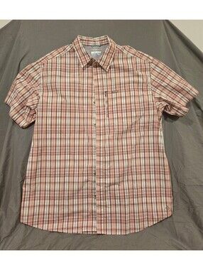 Columbia Men's Short Sleeve Plaid Button-Up Shirt
